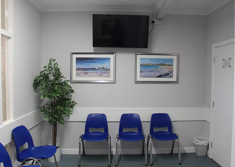The patient waiting room at our practice 