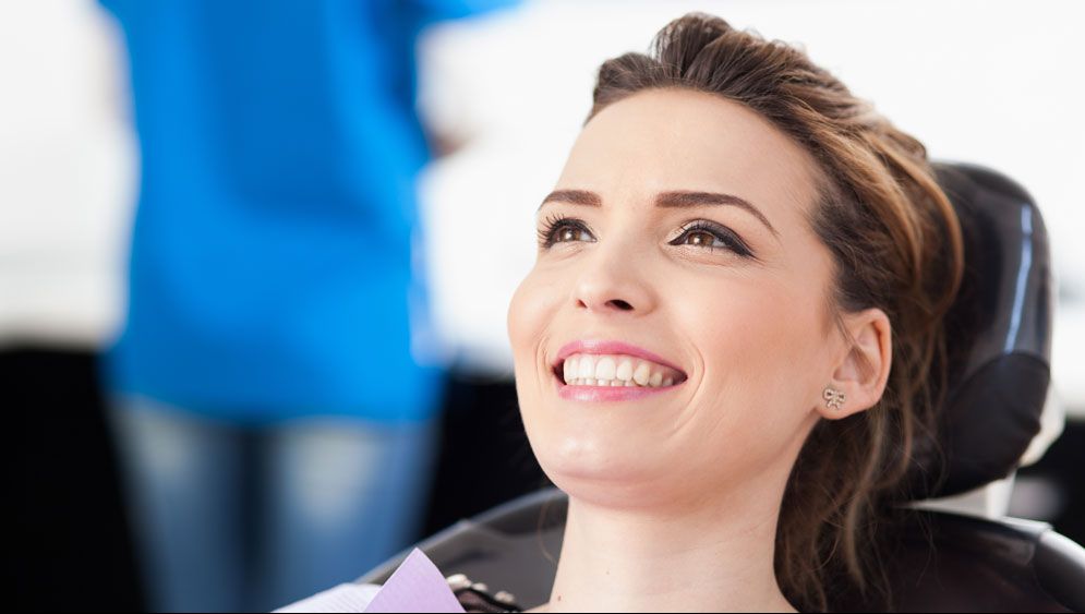 A patient receiving private dental treatment.